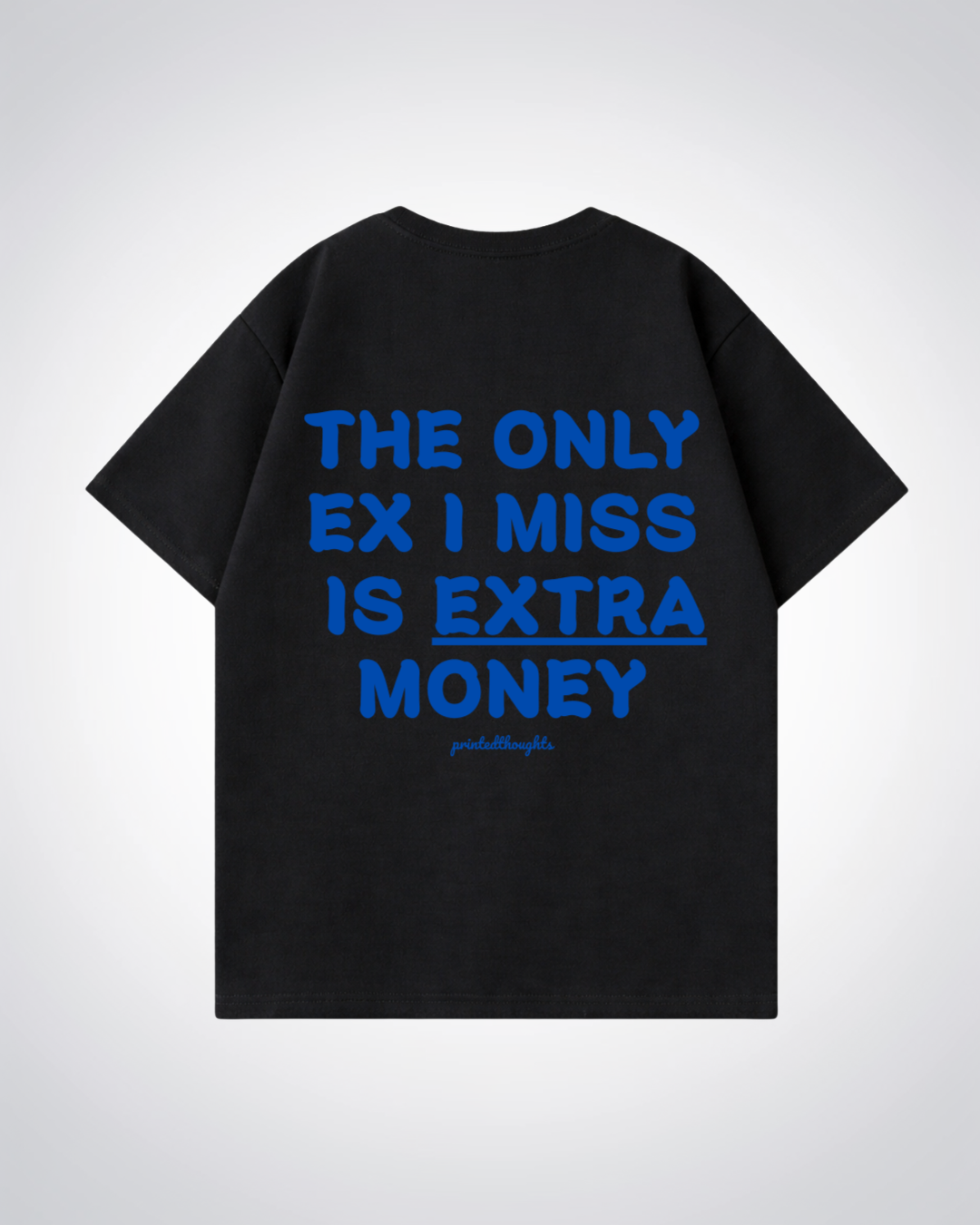 Extra Money Oversized Shirt - Black Back (Designed)