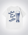 WTF is Matcha Oversized Shirt - White Back (Designed)