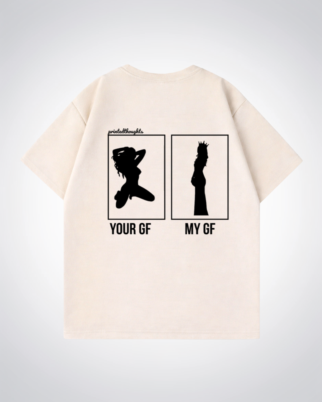 MY GF Oversized Shirt - Beige Back (Designed)